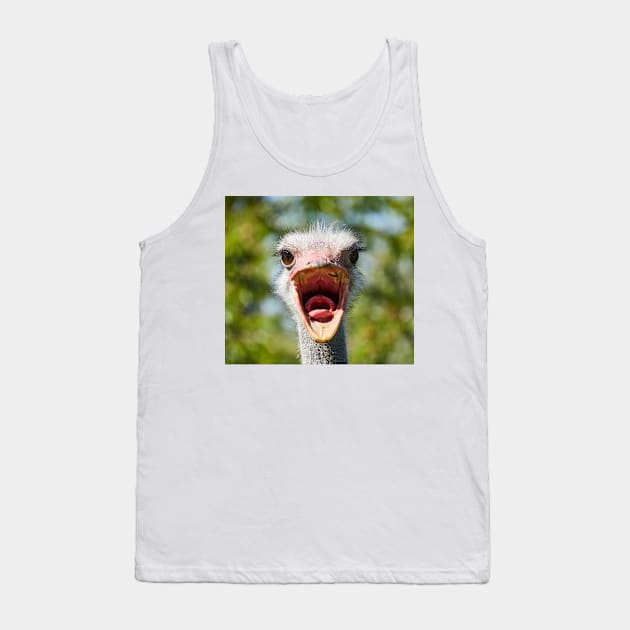 Ostrich Tank Top by BrokenTrophies